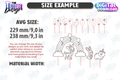 Custom Kids Cake Topper Laser Cut Bundle,Birthday Cake Decor Product Image 2