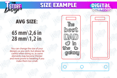 Photo Keychain Father&#039;s Day Laser Cut Bundle, Gift For Dad Product Image 2