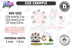 Cute Halloween Ghost Stands Laser Cut Bundle,Halloween Decor Product Image 2