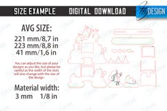 Baby Photo Frame Laser Cut Design, Child Metrics Photo Frame Product Image 2