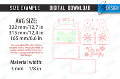 Christmas Gift Basket Laser Cut Bundle, Christmas Wooden Box Product Image 2