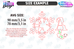 Personalized Christmas Letter Ornament Laser Cut Bundle Product Image 2