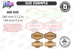 Double-Sided Open Closed Signs Laser Cut Bundle|Business SVG Product Image 2
