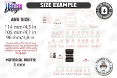 Valentine Candle Houses Laser Cut Bundle|Tea Candle Holders Product Image 6