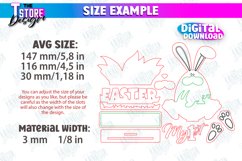 3D Easter Decor Laser Cut, Hello Spring Easter Stand SVG Product Image 2