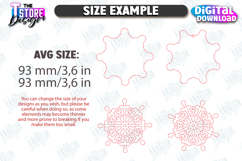 Christmas Gingerbread Snowflake Laser Cut Bundle, Ornament Product Image 2