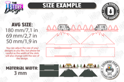 Triangular Napkin Holders Laser Cut Bundle|Camping|Mountains Product Image 2