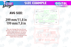 Garage Signs Laser Cut Bundle, Wooden Workshop Name Sign SVG Product Image 12