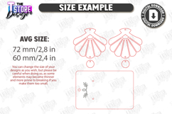 Dangle Earrings Laser Cut Bundle| Pendant Earrings |Boho SVG Product Image 2