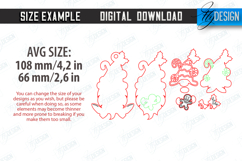 Christmas Gnomes Laser Cut Bundle, Christmas Tree Ornament Product Image 2