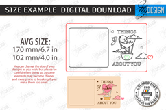 Romantic Sticky Note Holders Laser Cut Bundle| Valentine SVG Product Image 2