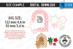 Christmas Geometric Ornament Laser Cut , Xmas Tree Decor SVG Product Image 2