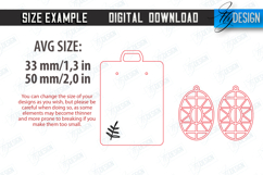 Dangle Earrings Laser Cut Bundle |Boho SVG| Pendant Earrings Product Image 2