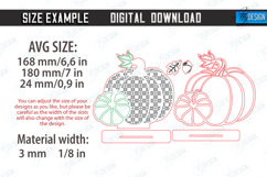 pumpkin stand decor laser cut bundle, layered floral pumpkin Product Image 2