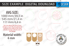 Lighted Wall Flower Holder Laser Cut | Modern Wall Art | CNC Product Image 2