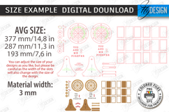 Ferris Wheel Photo Frame Laser Cut Bundle|3D Model|Valentine Product Image 10