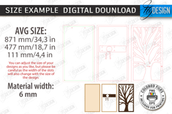 Lighted Wall Flower Holder Laser Cut | Modern Wall Art | CNC Product Image 2