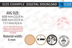 Lighted Wall Flower Holder Laser Cut | Modern Wall Art | CNC Product Image 2