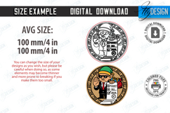 Christmas Sarcastic Coasters with Stand Laser Cut Bundle|CNC Product Image 20