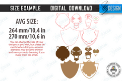 3D Animals Head Trophy Laser Cut Bundle | Layered Wall Decor Product Image 2