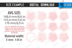 3D Icosahedron Lanterns Laser Cut Bundle | Shadow Lamps SVG Product Image 2