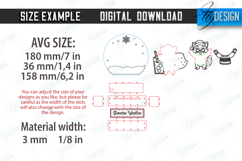 Snow Globe with Stand Laser Cut | Christmas Decorations |Elf Product Image 2