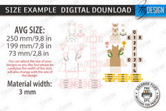 Kids Block Calendar Laser Cut Budle|Calendar with Cubes SVG Product Image 2