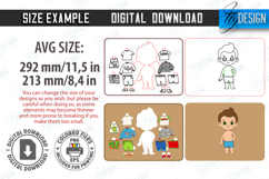 Dress Up Doll Puzzle Laser Cut|Digital Dress Puzzle|Game SVG Product Image 2