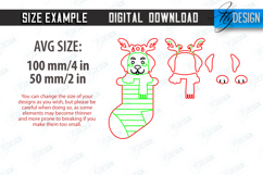 Christmas Dog Stocking Ornaments Laser Cut Bundle|Xmas SVG Product Image 2