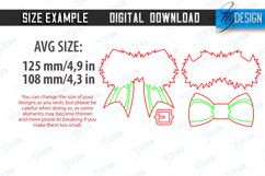 Christmas Layered Bow Laser Cut Bundle|3D Gift Bows|Xmas SVG Product Image 2