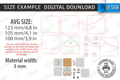 Kids Gift Boxes Laser Cut Bundle |Candy Boxes| Cute Animals Product Image 2