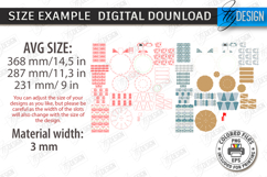 Christmas Carousel Laser Cut|3D Carousel Model|Wooden Puzzle Product Image 3