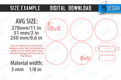 Round Silhouette Lamps Laser Cut Bundle | Modern Night Lamps Product Image 2