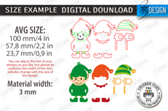 Christmas Characters Laser Cut Bundle|Christmas Money Cards Product Image 2