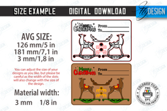 Christmas 3D Gift Cards Laser Cut Bundle|Xmas Pop Up Cards Product Image 2
