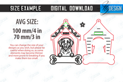 3D Personalized Christmas Pet Ornament Laser Cut Bundle, Dog Product Image 2