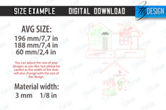 Christmas House Stand Laser Cut Bundle|Holiday Decor SVG|CNC Product Image 2