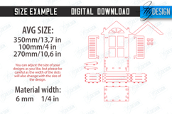 Window Planter Wall Laser Cut Bundle, Wooden Layered Balcony Product Image 2
