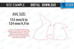 Easter Bunny Wooden Decor Laser Cut Bundle, 3D Easter Decor Product Image 2
