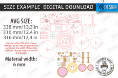 Valentine&#039;s Day Tiered Tray Laser Cut|Round Stand with Signs Product Image 2