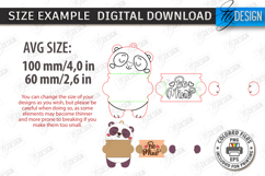 Valentine Ornaments with Cute Animals Laser Cut Bundle | CNC Product Image 2