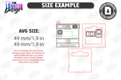 3D Camera Photo Boxes Laser Cut Bundle|Layered Photo Camera Product Image 3