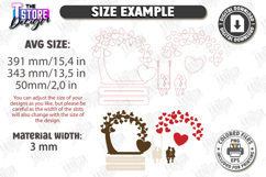 Love Tree Couple Laser Cut Bundle|Happy Valentine’s Day SVG Product Image 2