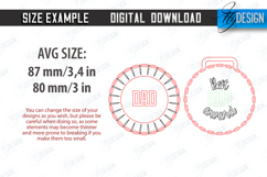 Father&#039;s Day Award Laser Cut Bundle, Father&#039;s Day Medal SVG Product Image 3