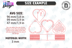 Valentine&#039;s Day Gift Box Laser Cut Bundle|Heart Shape Boxes Product Image 3