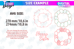 Easter Layered Wreath | Easter Design | Porch Decorating|CNC Product Image 2