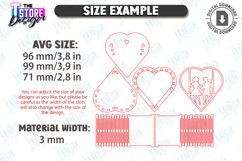 Valentine's Day Gift Box Laser Cut|Heart Shape Box|3D Laser Product Image 2