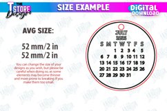 Keychain Calendar Laser Cut, Personalized Perpetual Keyring Product Image 2