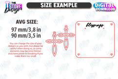 Christian Cross Earrings Laser Cut Bundle|Christian Symbols Product Image 2