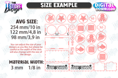 Wooden Spirograph Kit Laser Cut Bundle, Kids Spirograph SVG Product Image 2